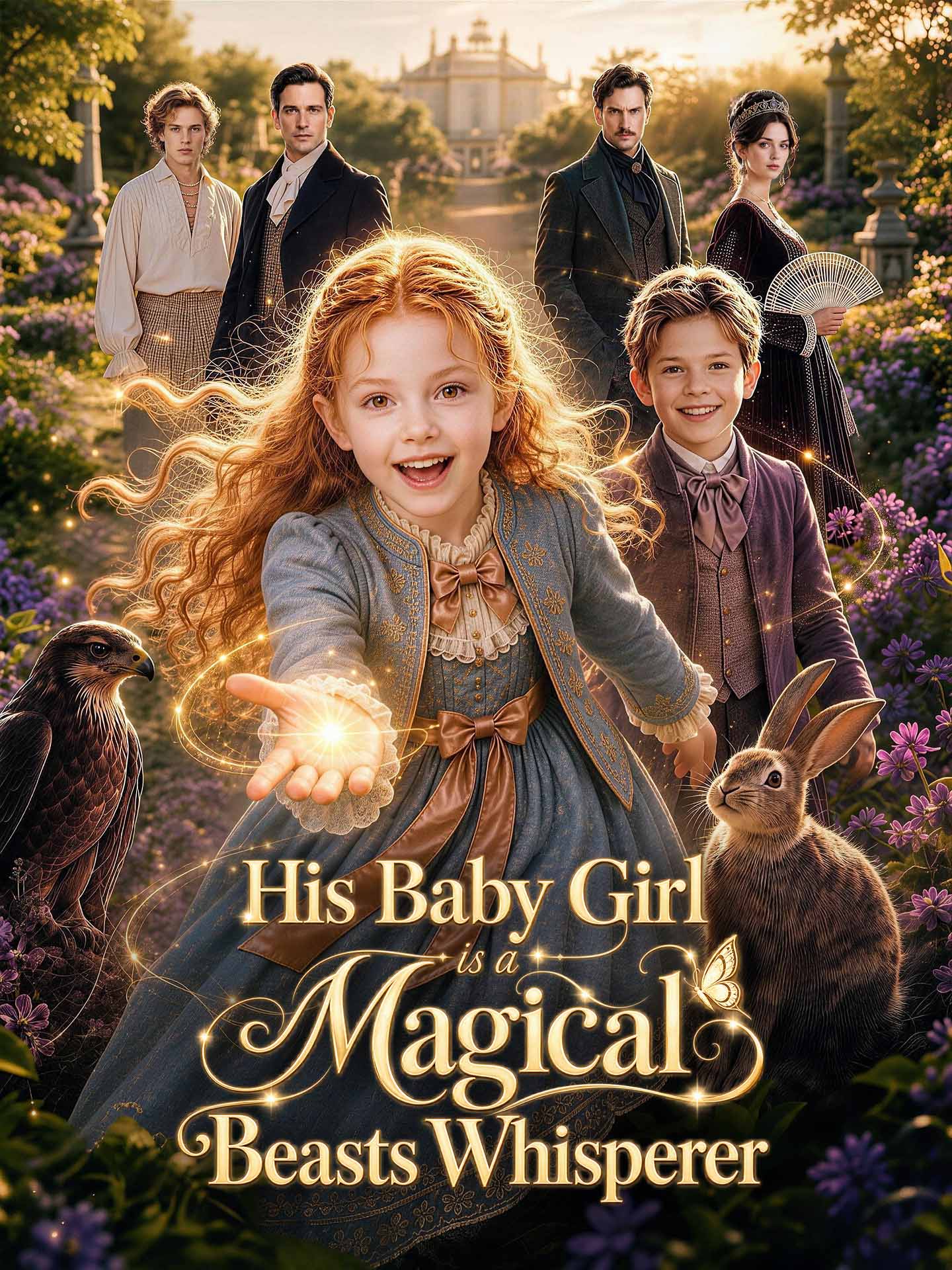 GoodShort's official portrait artwork for His Baby Girl Is a Magical Beasts Whisperer.