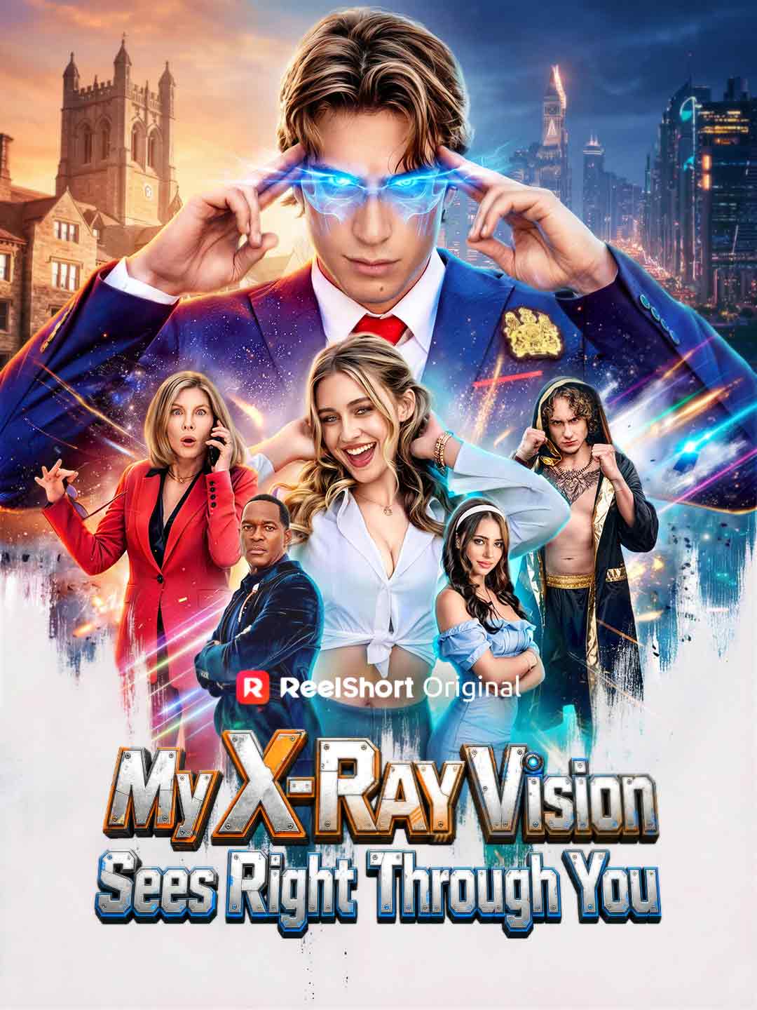 ReelShort's official portrait artwork for My X-Ray Vision Sees Right Through You.